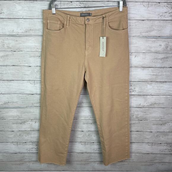 Just USA Vintage Straight Jeans Tan Size 33 - Picture 1 of 7